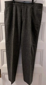 Pantalones Woolrich Para Hombre 36X30 Gris Lana Espiga - Bolsillos con Botones, Botón Extra - Imagen 1 de 11