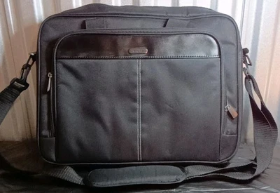 Targus 15,6 «ноутбук портфель тонкий черный с подкладкой бизнес путешествий сумка новый - Изображение 1 из 4