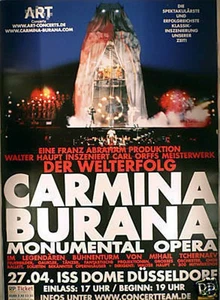 Carmina Burana Düsseldorf 2008 Veranstaltungsposter A1 - Picture 1 of 1