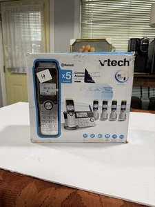NEW VTech 5-Handsets Cordless Phone Bluetooth Answering System IS8129-5 - Picture 1 of 16