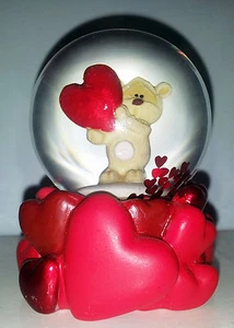 SAN VALENTINO AMORE GLOBO WATER GLOBE FIZZY MOON LOVE PIOVONO CUORICINI - Picture 1 of 1