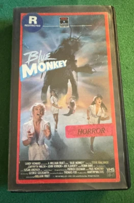 BLUE MONKEY - 80's Horror - Steve Railsback EX-RENTAL VHS + FREE DVD - Image 1 of 4