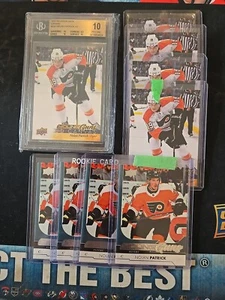 2017-18 Nolan Patrick Rookie RC lot; BGS 10 Young Guns Canvas; Lot Of 13; Flyers - Picture 1 of 4