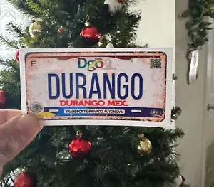 2 PCS Decorative Durango License Plate Stickers Full Color, Weatherproof - Foto 1 di 3