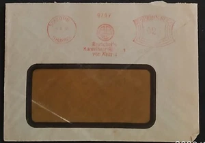 334 GERMANY 1935 SCHLOTHEIM (THURING) METER CANCEL ON COVER (#787) - Picture 1 of 2