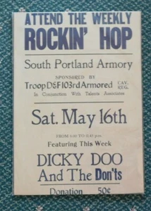 Weekly Rockin' Hop South Portland Armory anni '60 Dicky Doo e i Don'ts  - Foto 1 di 1