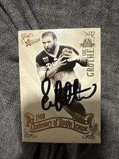 Signed Eric Grothe Parramatta Eels 2008 NRL Centenary Card