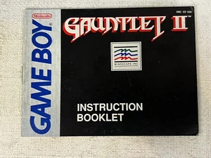 Gauntlet II GameBoy Nintendo Instruction Manual Only - Picture 1 of 3