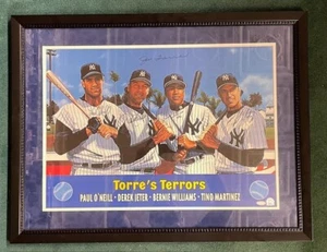 JSA TORRE'S TERRORS FRAMED LITHO AUTO BY TORRE JETER O'NEILL MARTINEZ WILLIAMS - Picture 1 of 8