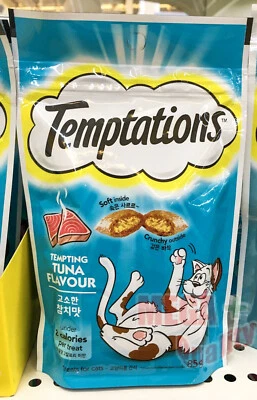 85g Whiskas Temptations Cat Treats Tasty Outside Soft Inside Tempting TUNA - Image 1 of 3
