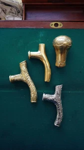 Brass walking stick handle, steampunk craft parts, Steampunk Working Stick Cane - Picture 1 of 9
