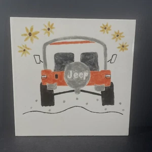Jeep Ceramic Tile Trivet - Foto 1 di 4