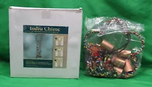 Made in India 31" Beaded Chime with Bell - Flower Design - New in Box - Picture 1 of 9