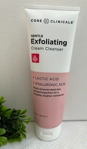 Core Clinicals Lactic Hyaluronic Acid Gentle Exfoliating Cream Cleanser 8 Fl Oz - Picture 1 of 3