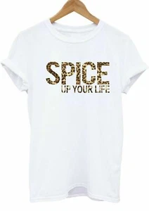 SPICE UP YOUR LIFE Leopard Print, Girl Power, 2019 Tour Adult & Kids T-shirt - Picture 1 of 8