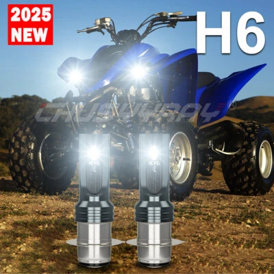 Kit faros LED H6 6000K bombillas blancas para Honda Fourtrax TRX 300 1988-1999 2000 Foto 1 de 4