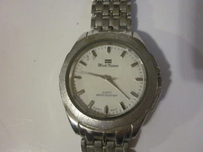Reloj Hombre MARK NAIMER Gran Tamaño 42mm Cuarzo, Tono Plateado RESISTENTE AL AGUA Foto 1 de 3