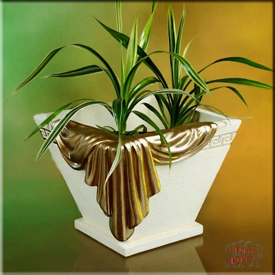 Übertopf Blumentopf Topf Antike Blumenvase Tischvase Bodenvase Vasen Kunstharz - Bild 1 von 4