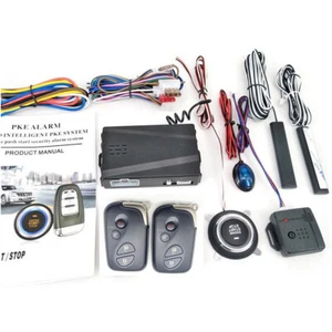 Car Engine Keyless Entry Start Alarm System Kit Push Button Starter Stop Remote - Picture 1 of 18