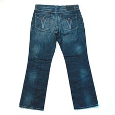 Ecko Unltd Jeans Mens 38x32 Baggy Straight Dark Denim Hip Hop Skater Y2K 39x33