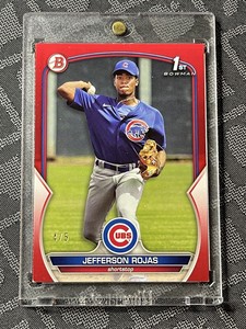 Jefferson Rojas 2023 Bowman Prospects Red 3/5 Card #BP-70 1st Chicago Cubs