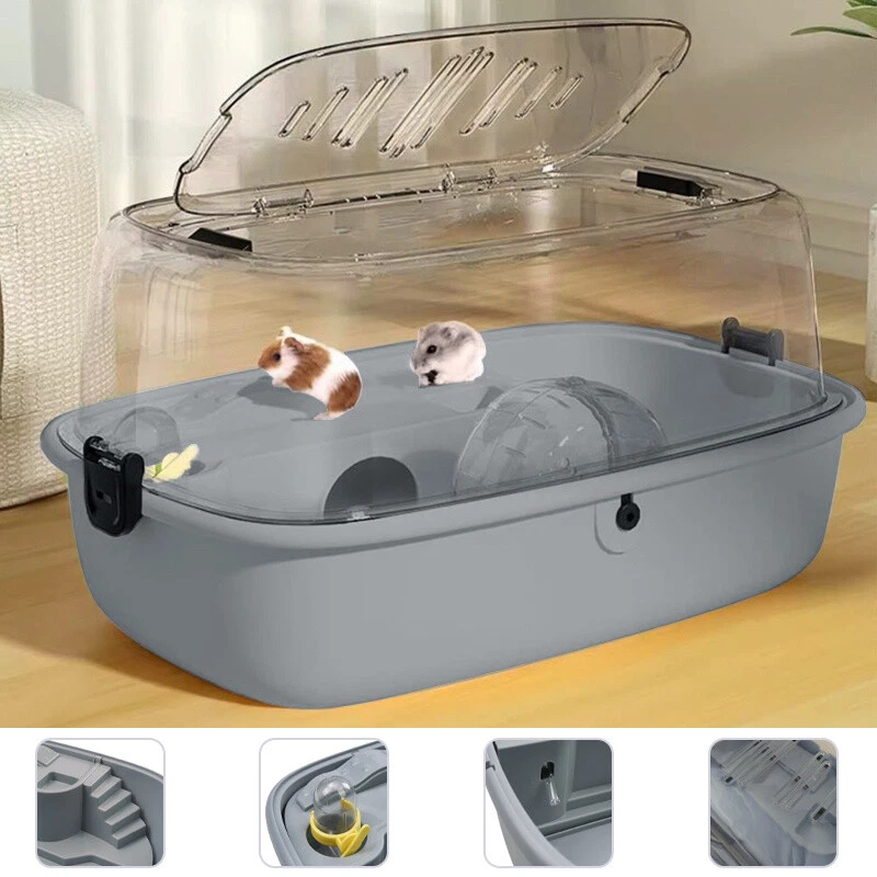 Plastic Hamster Luxury Hamster Cage Mouse Cage Animal Play House w/ Accessories