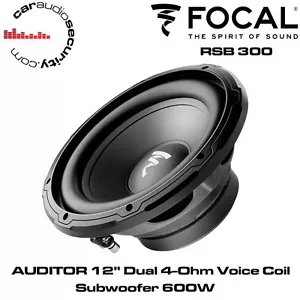 Focal RSB 300 - AUDITOR 12" Dual 4-Ohm Voice Coil Subwoofer Bass Sub 600W - Picture 1 of 1