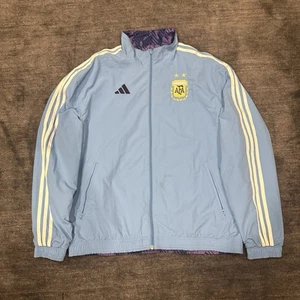 Chaqueta Adidas Argentina Himno Mundial 2022 Rara Difícil de Encontrar Hombre Grande - Imagen 1 de 10