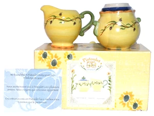 NIB Pfaltzgraff The Secrets of Pistoulet Sugar & Creamer Set 370-020-00 - Picture 1 of 24