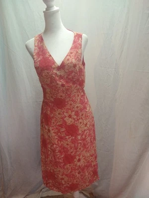 Vestido Ann Taylor Vintage Años 90 Floral Midi Pastel Floral Seda Envolvente 6 Hadas Preppy  Foto 1 de 4