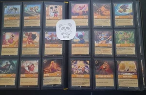 Disney Lorcana: THE FIRST CHAPTER Complete Set Non-Foil - All 204 Cards + Binder - Picture 1 of 12
