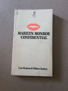 MARILYN MONROE CONFIDENTIAL by Lena Pepitone 1980 Pocket FIRST PRINT paperback - Picture 1 of 3