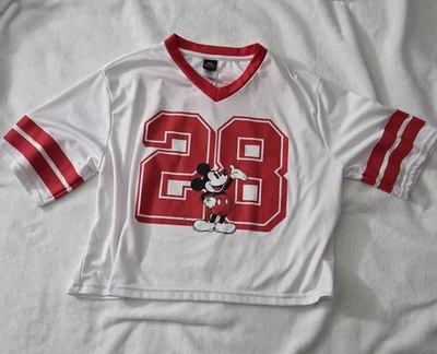 Disney Mickey Mouse Jersey Women's Small Pullover Number 28 - Image 1 of 4