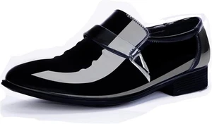 Mens Tuxedo Shoes Patent Leather Formal Business Oxford Dress Shoes - Picture 1 of 5