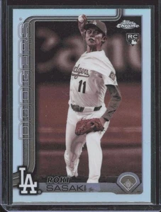 Refractores sepia Roki Sasaki #217 Topps cromados 2025 - Imagen 1 de 2