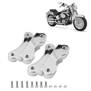 21" Wheel Front Fender Spacer Bracket for 1986-2017 Harley Softail Fat Boy Slim - Picture 1 of 8