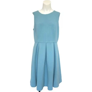 Boden Dress Womens Size 14 Green Fit & Flare P2P 19" Pastel Preppy Coastal - Picture 1 of 18