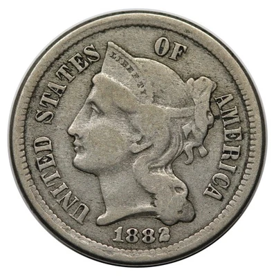 1882 3 Cent Nickel - Image 1 of 2