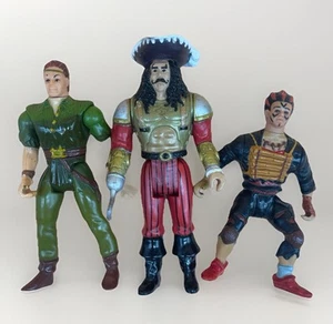 1991 Mattel Hook Action Figures – Peter Pan, Rufio & Captain Hook – Vintage - Picture 1 of 18
