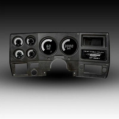 1973-1987 Chevy Truck painel analógico LED branco estilo gráfico medidores fabricados nos EUA - Imagem 1 de 4