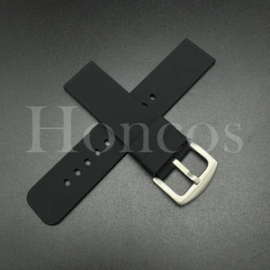 18 20 22 MM Quick Release Silicone Rubber Watch Band Strap Fits Casioak Black - Picture 1 of 20