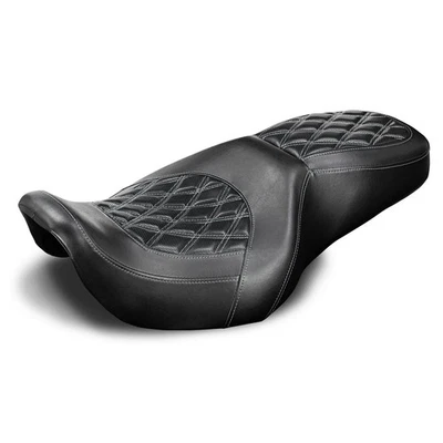 Breathable Passenger Driver Seat For Harley Road Glide / Electra Glide 1997-2007 - Image 1 of 4