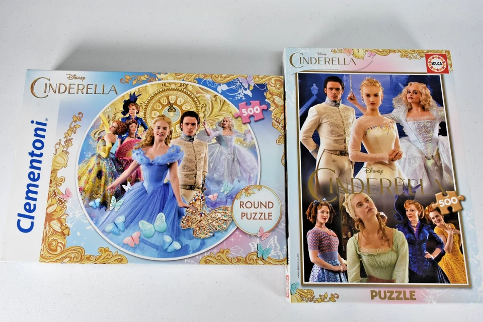 Lote de 500 rompecabezas Disney Cenicienta (paquete de 2) - Clementoni redondo + Educa Foto 1 de 2