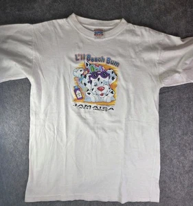 Vintage Jamaica West Indies Destination T Shirt Youth Large Puppy Beach Bum - Picture 1 of 6