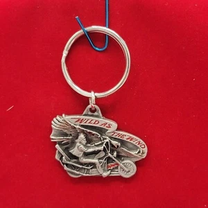 Zinn Motorrad Schlüsselanhänger Wild wie der Wind - Bild 1 von 4
