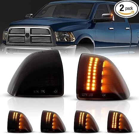 LED Side Mirror Turn Signal Lights For Dodge Ram 1500, 2500, 3500, 4500, 5500 - Изображение 1 из 4