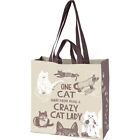 Market Tote~One Cat Away From Being A Crazy Cat Lady~Shopping Bag/Purse/Grocery