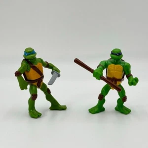 Teenage Mutant Ninja Turtles McDonalds Leonardo & Donatello Moving Action Figure - Picture 1 of 2