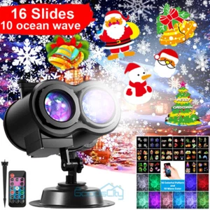 Christmas Light Projector Farmhouse Decor Laser Lights with Remote Control US - Picture 1 of 31