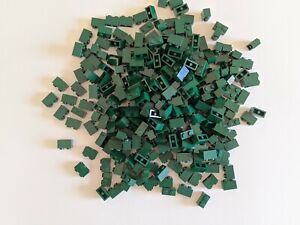 NEW LEGO 💥50/100 pcs DARK GREEN; 1x2 bricks (3004 4245570). FREE SHIPPING